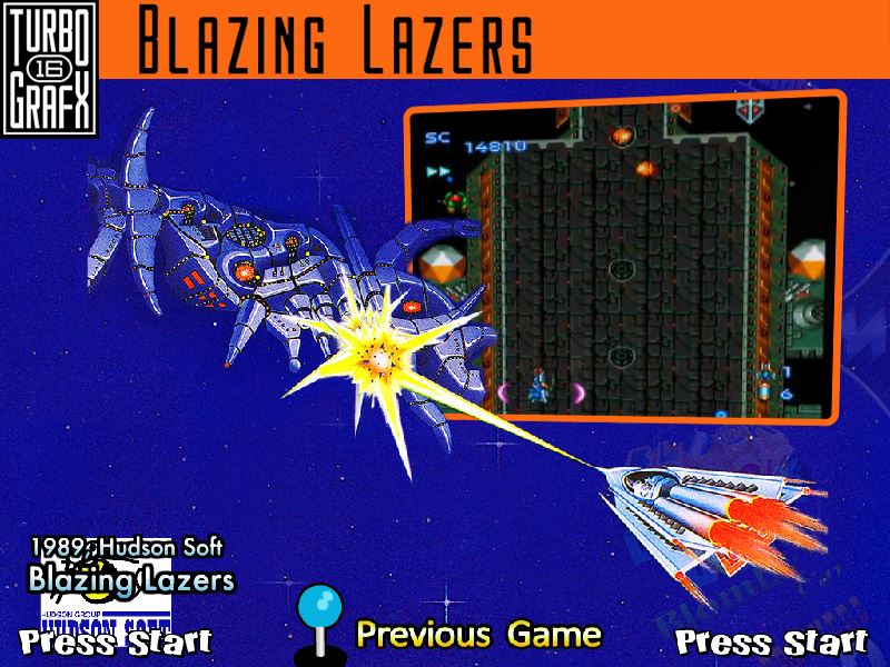 Blazing Lazers - blazlaz (MAME) - Game Themes (4:3) - HyperSpin Forum