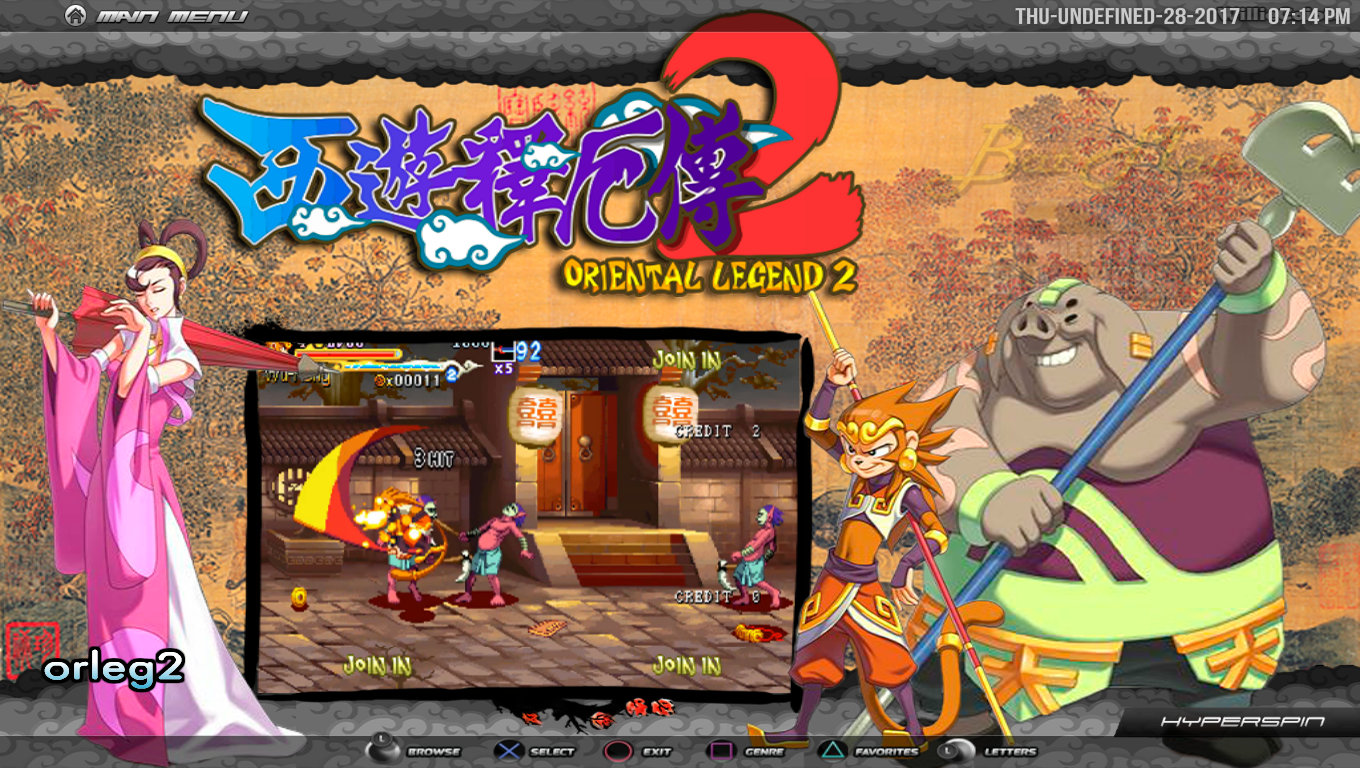 More information about "Oriental Legend 2 (orleg2) (MAME) (16:9"