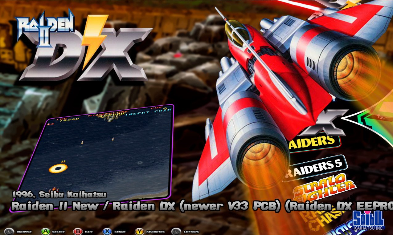 Raiden II New / Raiden DX ( r2dx_v33 ) ( MAME ) 16:9 - Game Themes