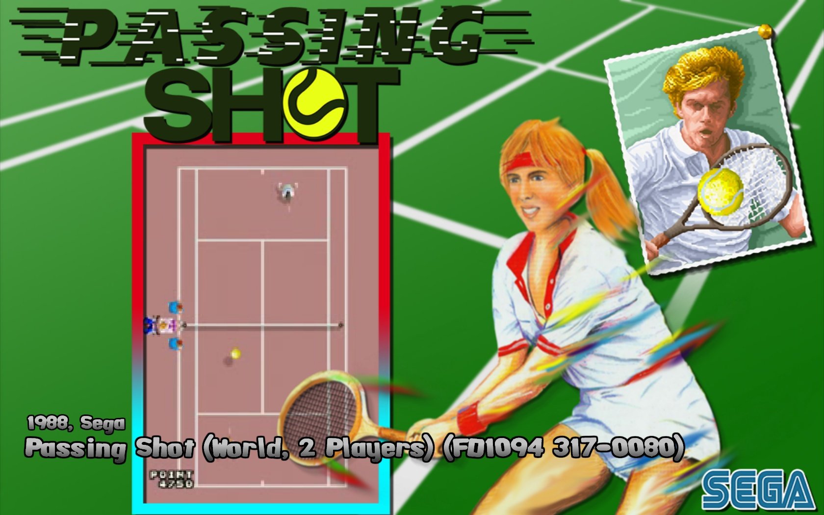 More information about "Passing Shot (World, 2 Players) (FD1094 317-0080)  ( passsht ) ( MAME ) 4:3"