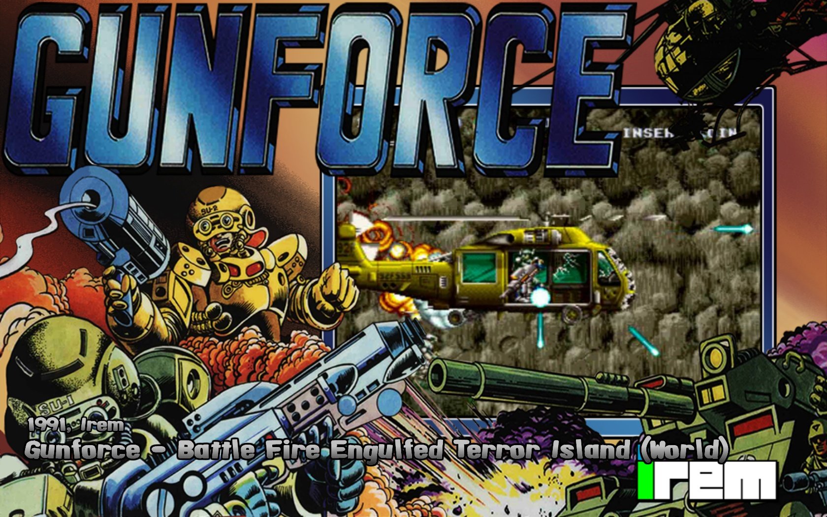 More information about "Gunforce - Battle Fire Engulfed Terror Island (World) ( gunforce ) ( MAME ) 16:9"