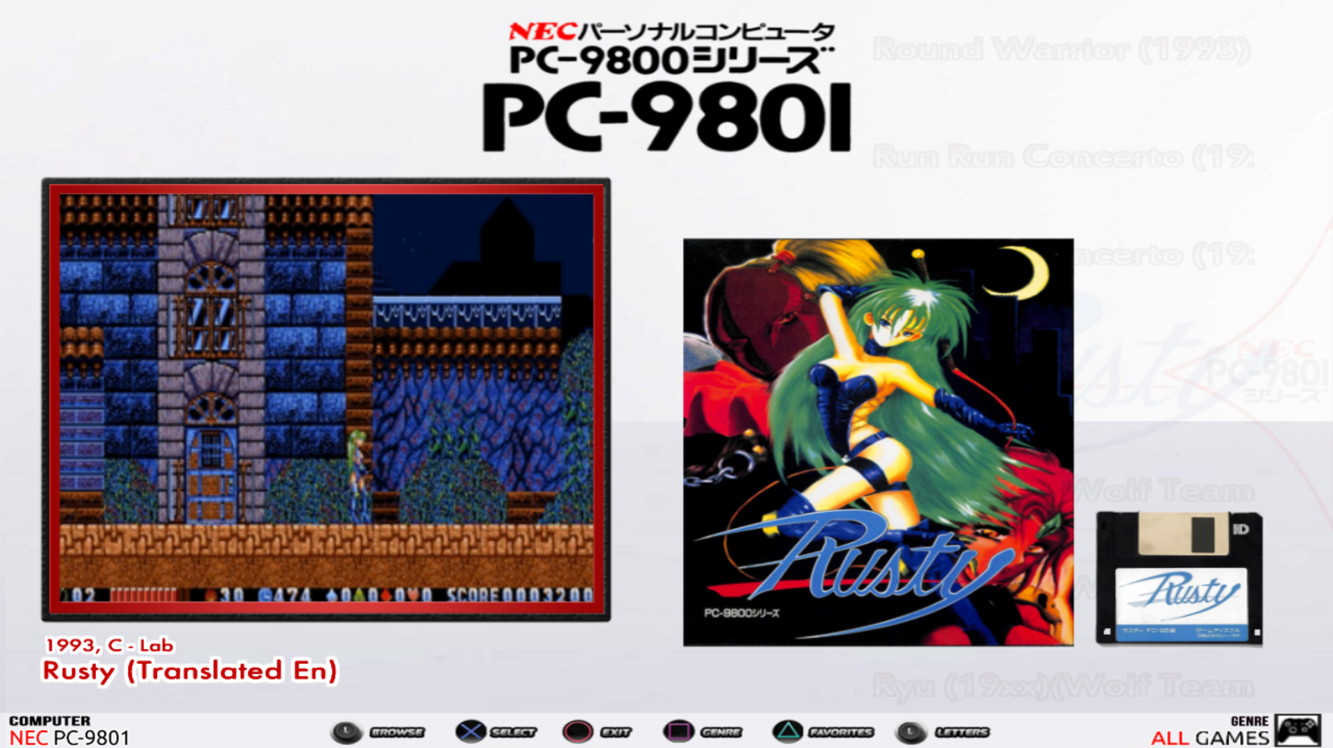 NEC PC-9801 Default Theme - System Default Themes - HyperSpin Forum