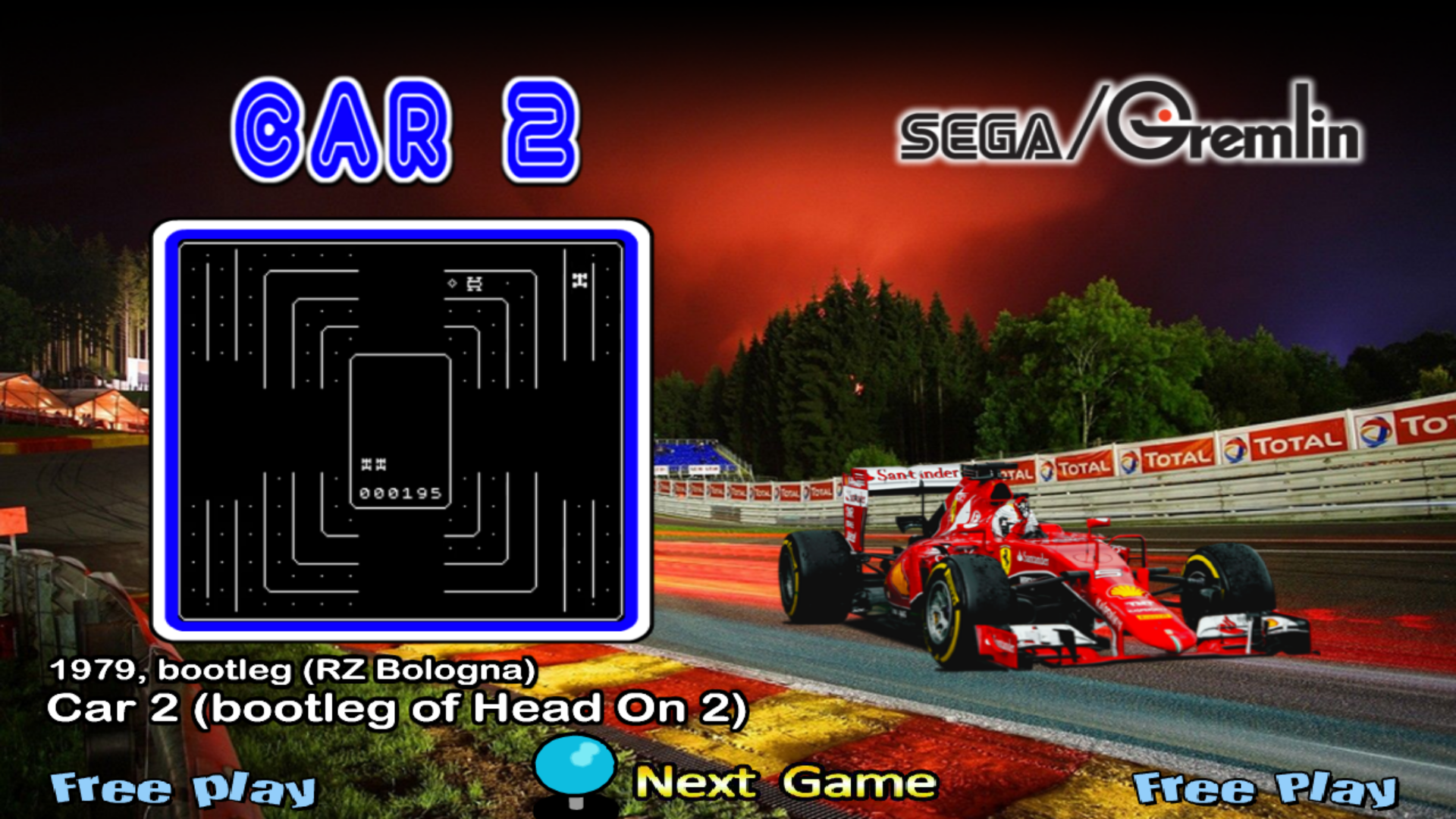 More information about "car2 (Car 2) [bootleg of Head On 2] MAME Theme"