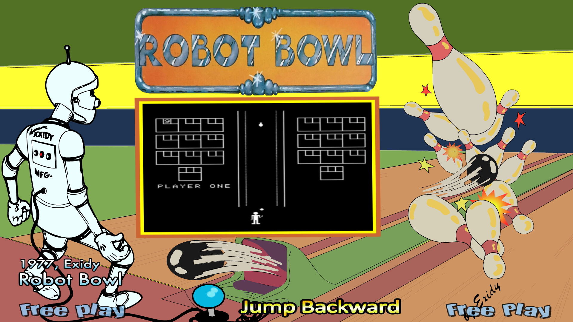 More information about "Robot Bowl 1977 Exidy - robotbwl - MAME (16:9)"