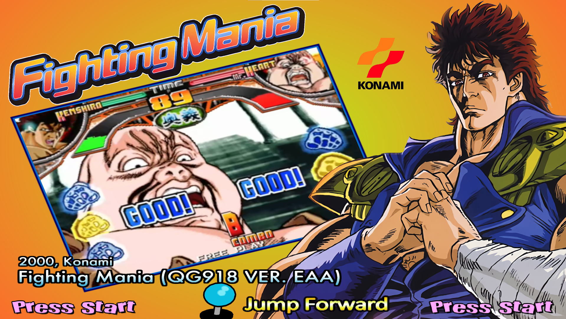 Fighting Mania (QG918 VER. EAA), 2000, Konami - fghtmn Fighting Mania (QG918 VER. EAA), 2000, Konami - fghtmn