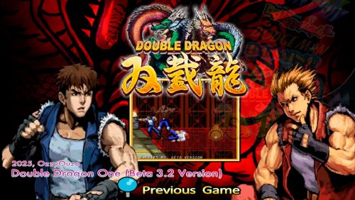 More information about "Double Dragon One by OzzyOuzo (NeoGeo MVS Homebrew) + Bezel"