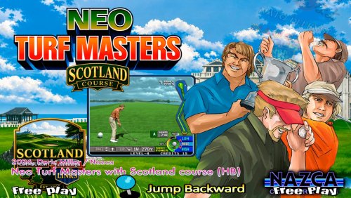 More information about "Neo Turf Masters with Scotland course (NeoGeo MVS Homebrew) + Bezel"