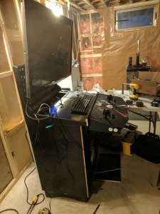 Side view of the cabinet