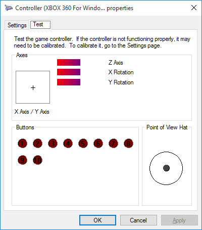 Xbox-receiver-Win10-Controller-Propertie