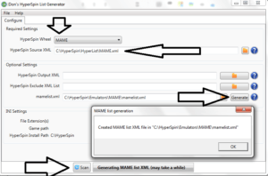 dons hyperspin list generator generate and scan