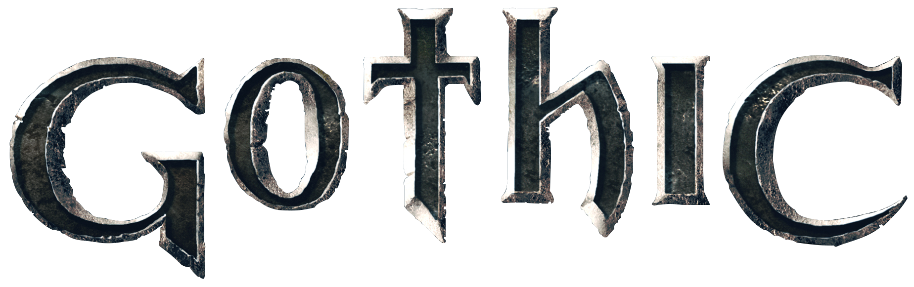 Гот выход. Готика игра логотип. Gothic 2 logo. Готика 3 надпись. Готические надписи.